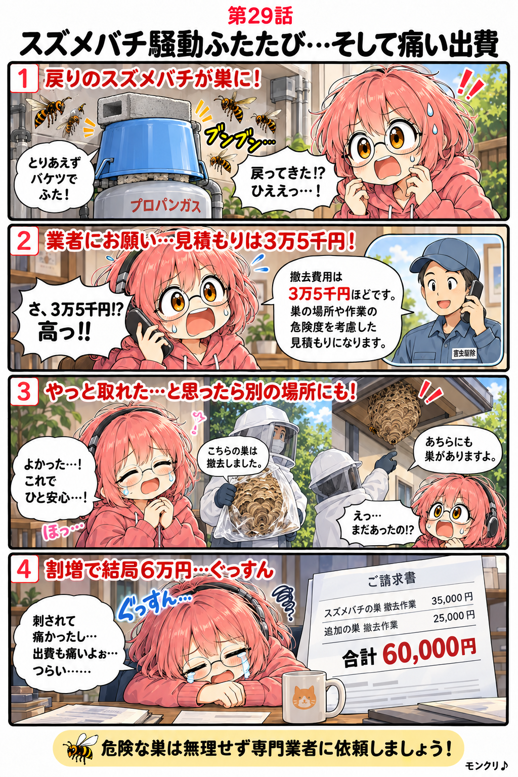 第29話 スズメバチ騒動ふたたび…そして痛い出費
